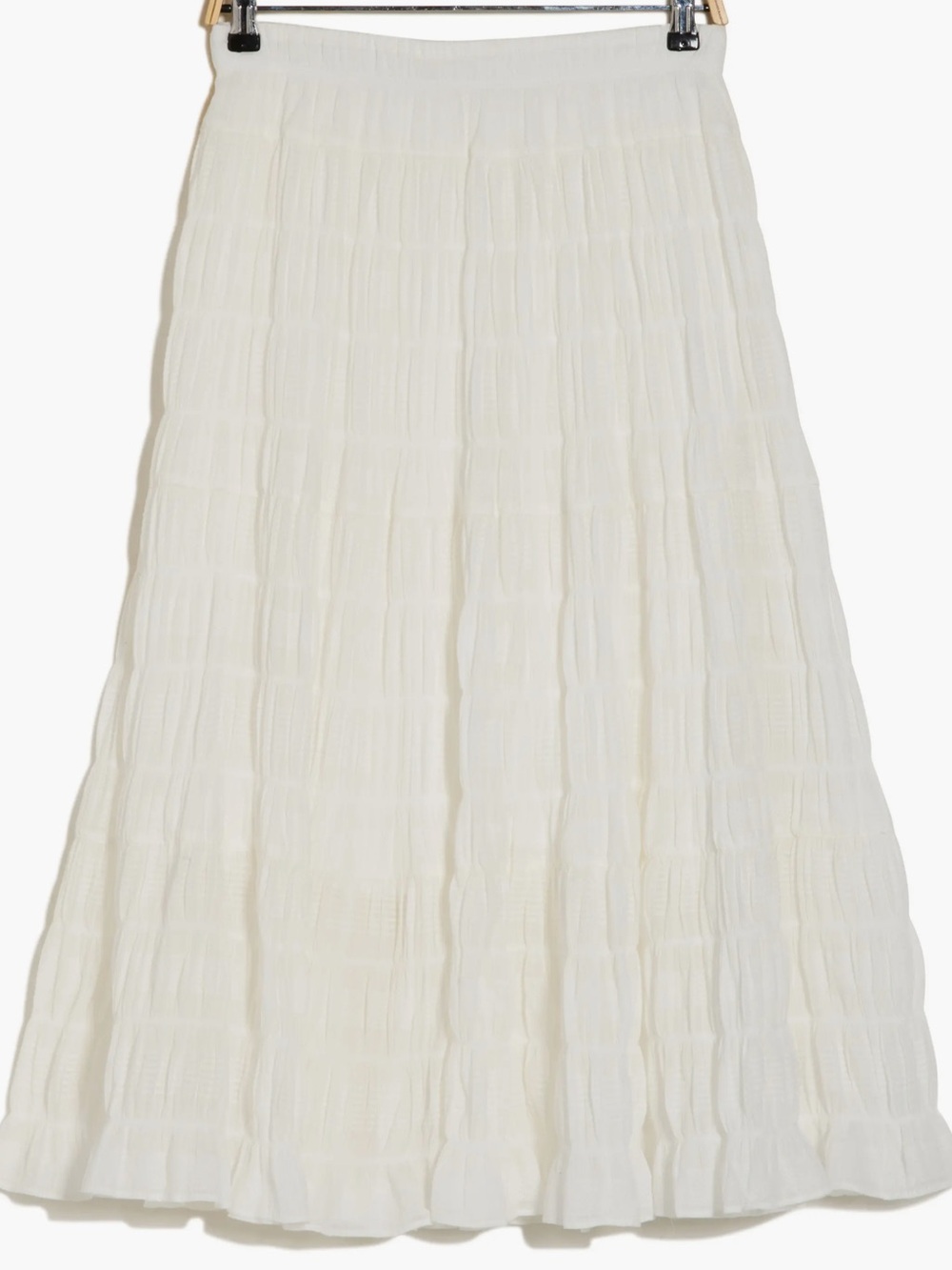 Max Studio white Tiered Maxi Skirt